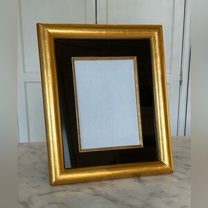 Gold Leaf and Velvet Picture Frame - 10 x 12 fits 5 x 7 photograph